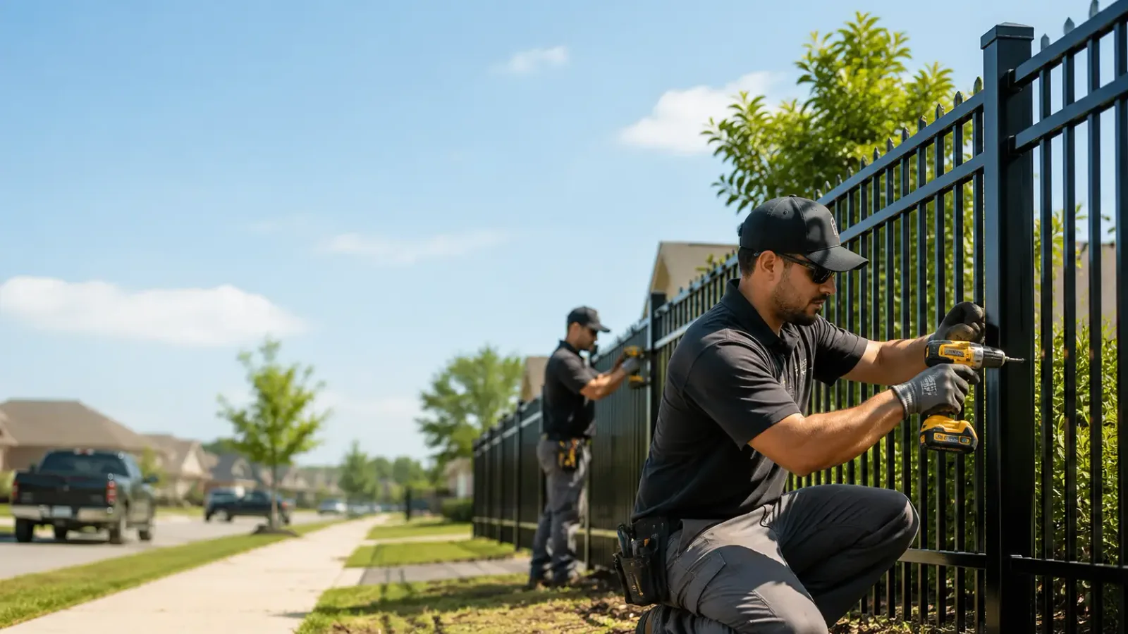 Metal Fence Installation in Huntsville, TX